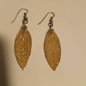 Elegant Gold Leaf Earrings